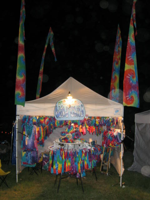 Our Booth at Old Songs Festival In the Rain 2004