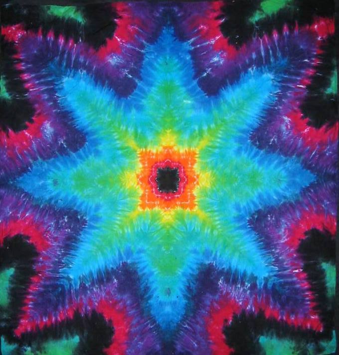 Tie Dyed Mandala Tapestry 16