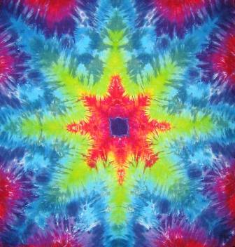 Tie Dyed Mandala Tapestry 17