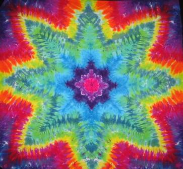 Tie Dyed Mandala Tapestry 22