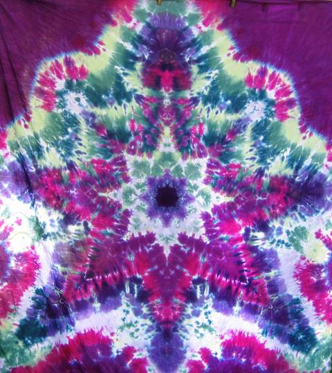 Tie Dyed Mandala Tapestry 3